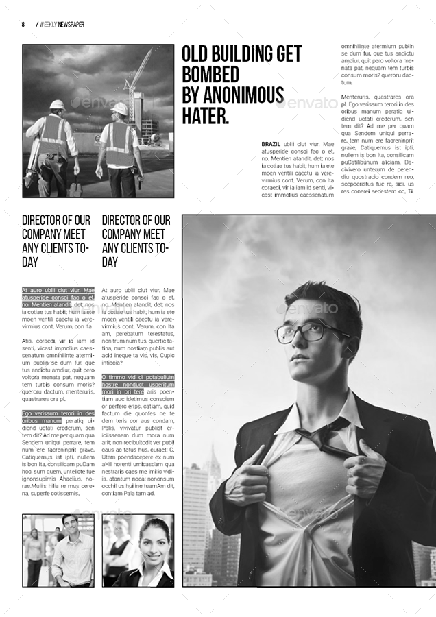 A3 Newspaper Template, Print Templates GraphicRiver